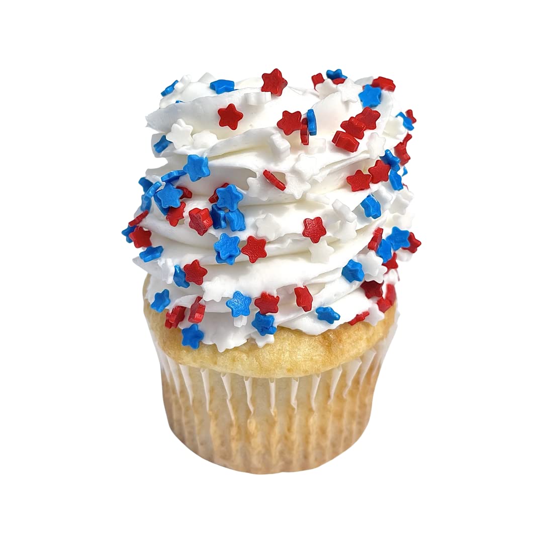Sprinkles | Colored Sugar | Patriotic Sprinkles | Red white and blue sprinkle | Cocktail sugar | Cupcake sprinkle | Cake sprinkles | Manvscakes | 3 ounces
