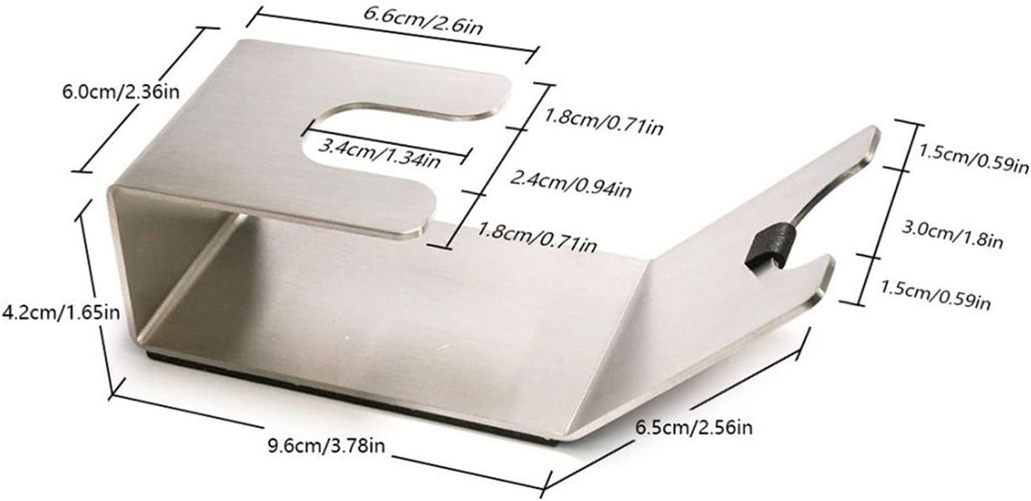 HEEPDD Universal Stainless Steel Portafilter Stand, Coffee Tamper Holder, Weighing Rack for 51mm, 53mm, 54mm, 58mm Bottomless Single Double Spout