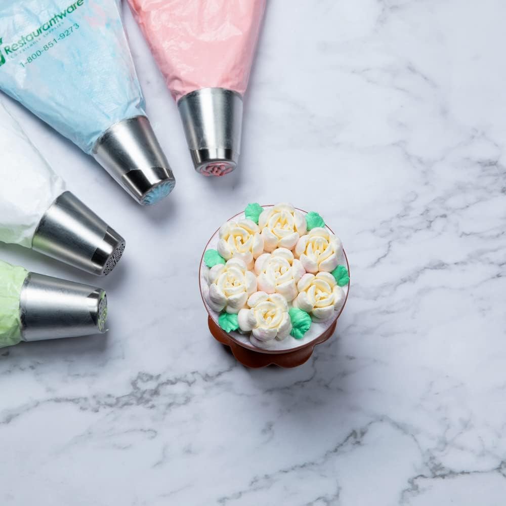 Restaurantware-Russian Piping Tip, 1 Rose Cake Decor Piping Tip - #10, Corrosion-Resistant, Stainless Steel Decorating Tip For Frosting, Dishwashable, Decorate Cupcakes, Cakes, or Cookies