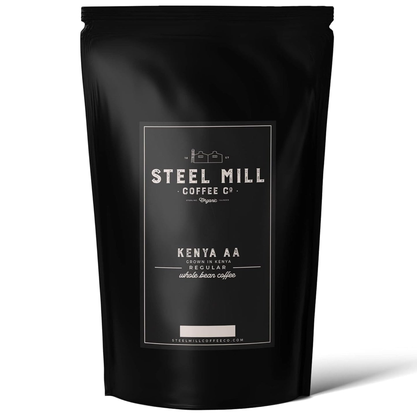 Steel Mill Coffee Co. - Kenya AA Single-Origin Ground Coffee - Regular - Medium Roast - 100% Arabica Beans - 2 lb Bag