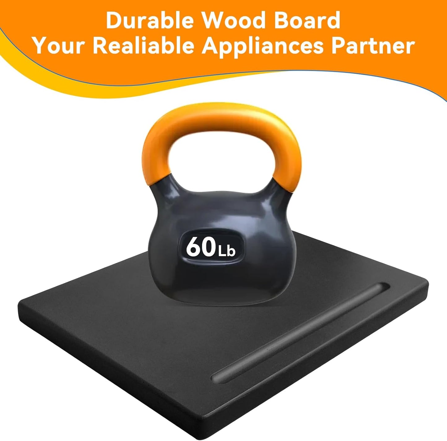 Wood Appliance Sliders with 360' Wheels, Sliding Tray for Coffee Maker & Heavy Kitchen Appliances,Countertop Appliance slider for Kitchen Appliance, Premium Wood Rolling Tray,No Assemble (Deep-Small)