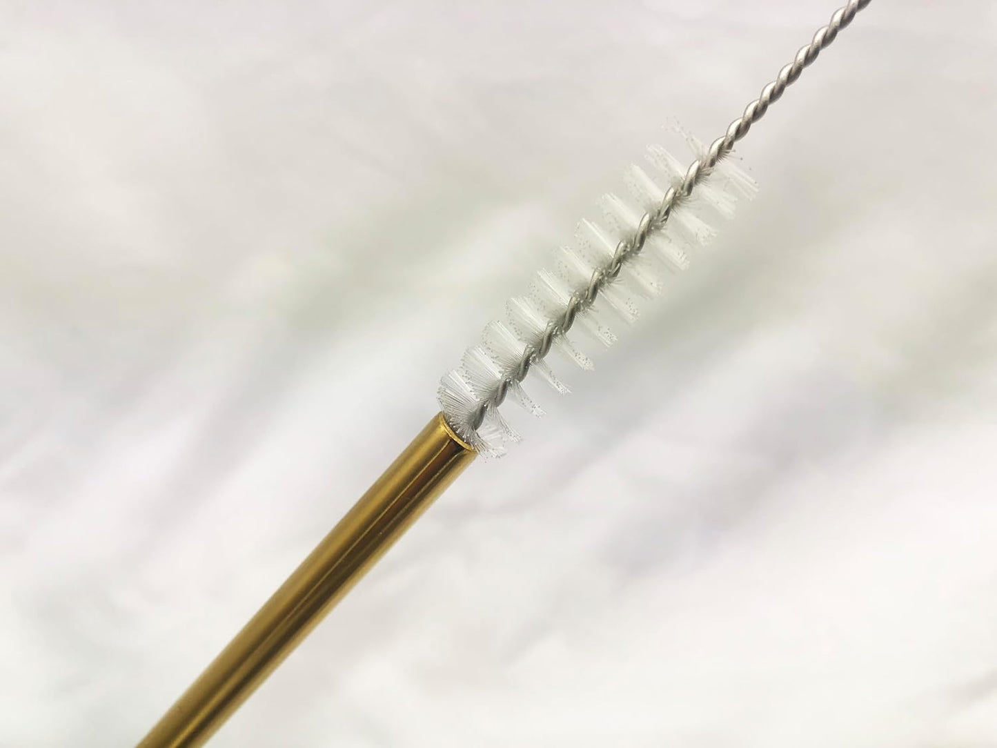 10 Pcs Stainless Steel Straws, Reusable Drinking Straws, Bent Metal Straw Sets with 2 Pcs Cleaning Brushes (Gold, 10.5 Inch)