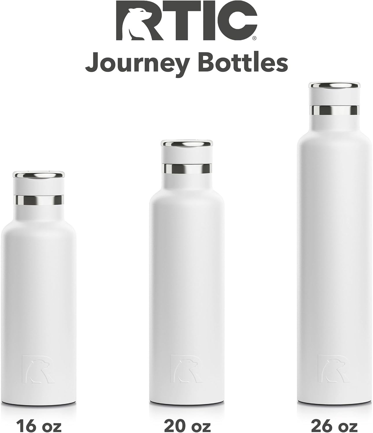 RTIC 16oz Journey Bottle Metal Stainless Steel Vacuum Insulated, BPA Free, Reusable, for Water, Hot and Cold Drinks, Travel, Sports, Camping, Orchid