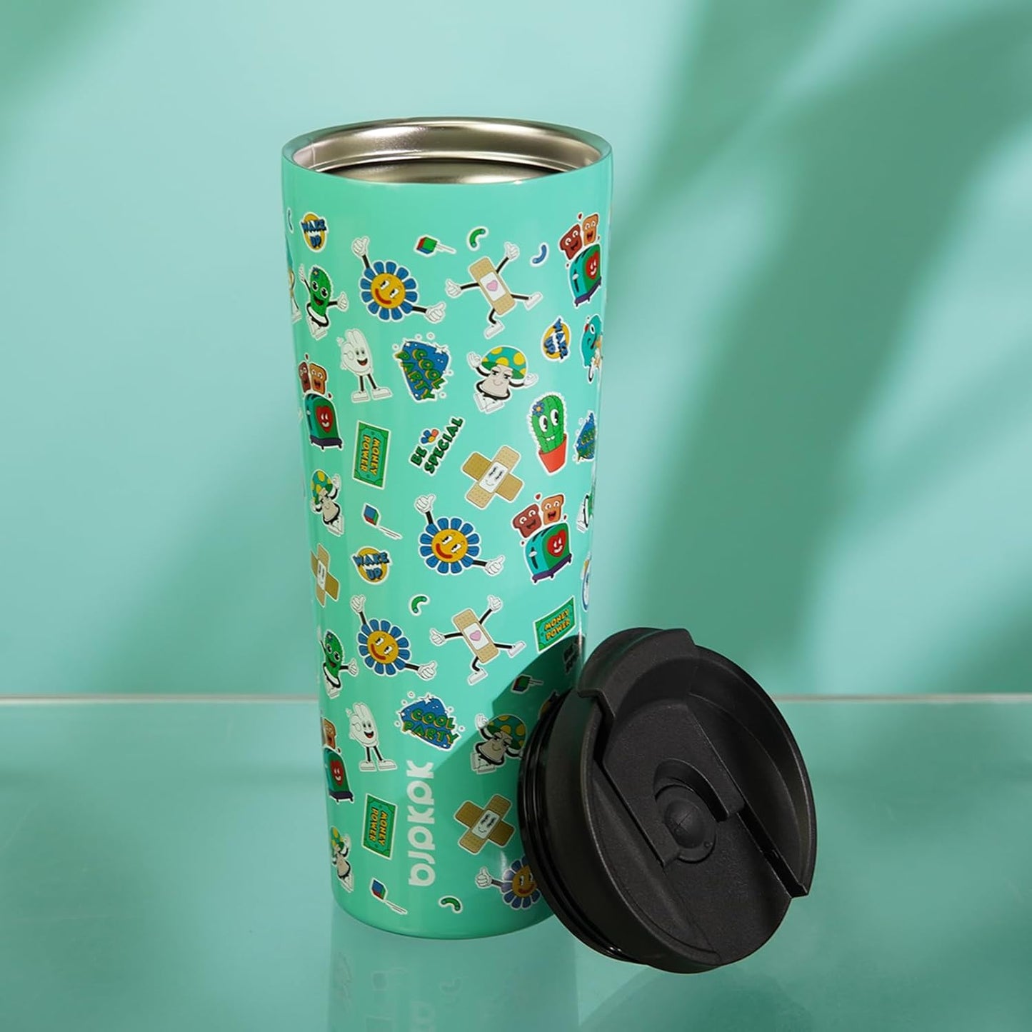 BJPKPK 30oz Tumbler With lid And Straw Stainless Steel Travel Coffee Mug Insulated Tumblers Cups,Yummy