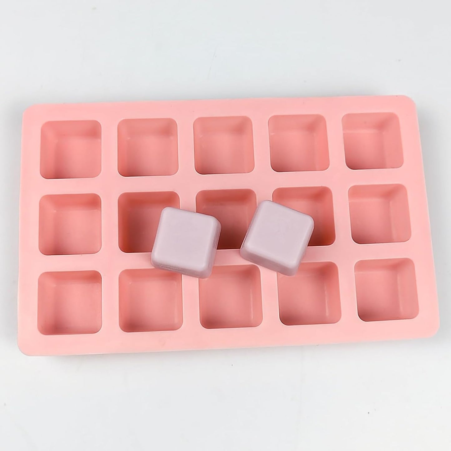 Square Chocolate Molds 3pcs Silicone Square Candy Mold 1 inch for Ice Cubes Caramel, Jello, Resin