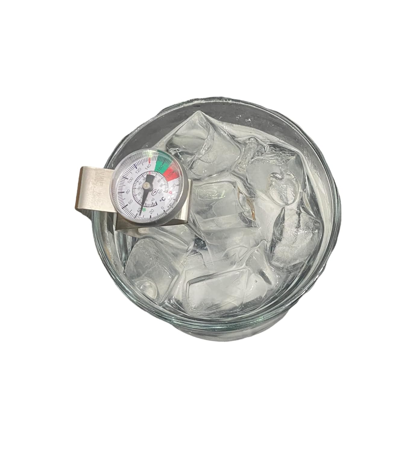 Rattleware Thermometer, Genuine Milk Frothing Thermometer and Barista Thermometer, Fast Readout and Clear Temperature Targets / 5" Probe, 1" Dial