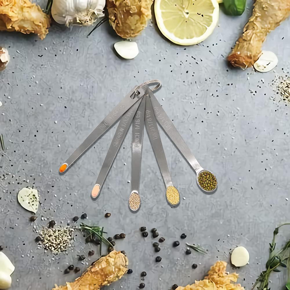 3PCS 1/4 Teaspoon(1/4tsp, 1.25 ml, Tad) Single Tiny Measuring Spoon, Small Individual Stainless Steel Measure Spoons Only
