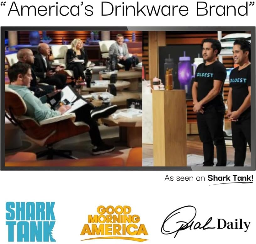 Coldest 40 oz Tumbler with Handle and Straw, 100% Leak Proof Insulated Tumbler with Lid and Straw (3 Lids), Stainless Steel Tumblers for Women & Men, Cup Holder Friendly, 46 oz (Moonlight Hearts)