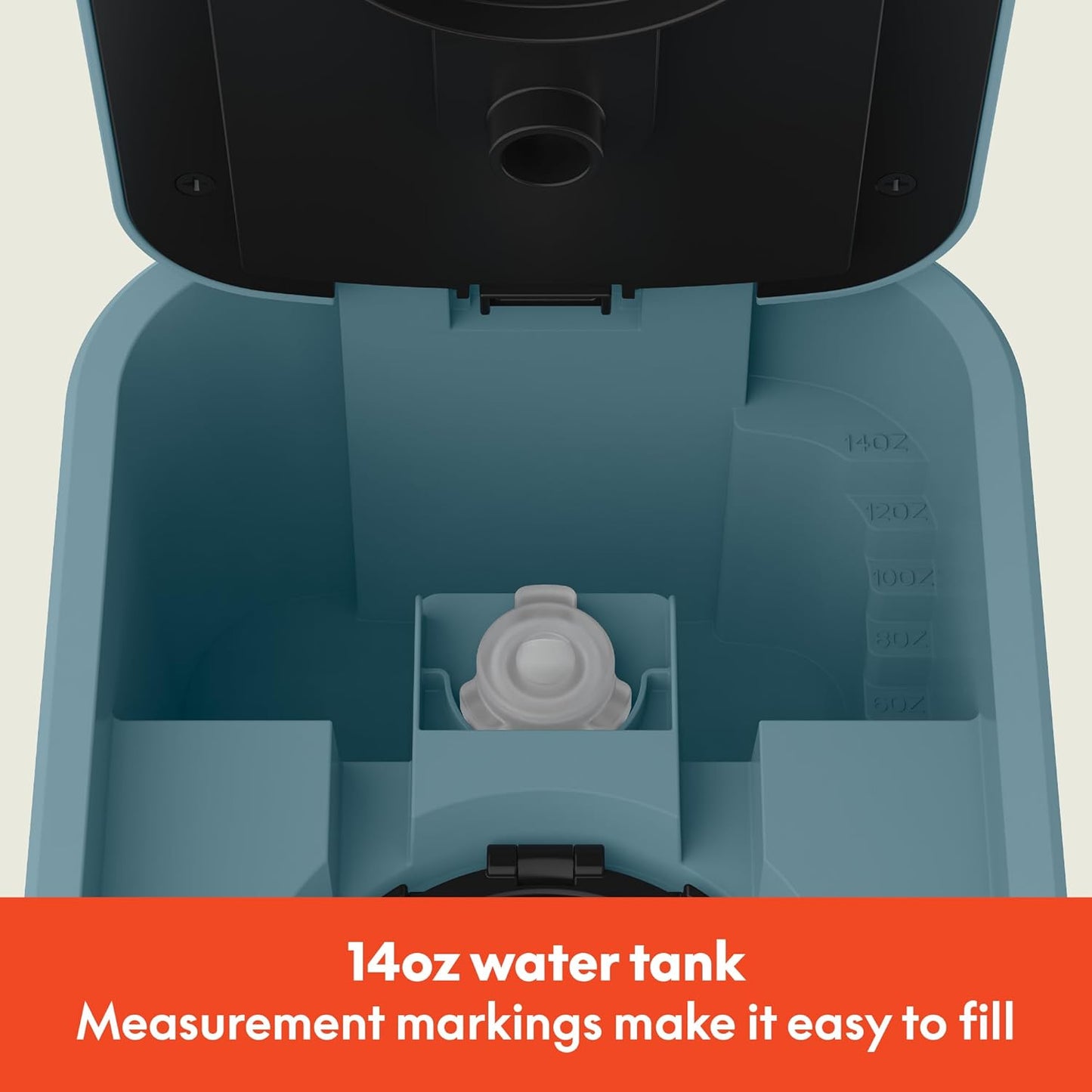 bella Single Serve Coffee Maker, K Cup & Coffee Ground Compatible with Removable, Adjustable Drip Tray, Auto Shutoff & Reusable Dishwasher Safe Accessories, Brews 6oz to 14oz, 1000 Watt, Surf