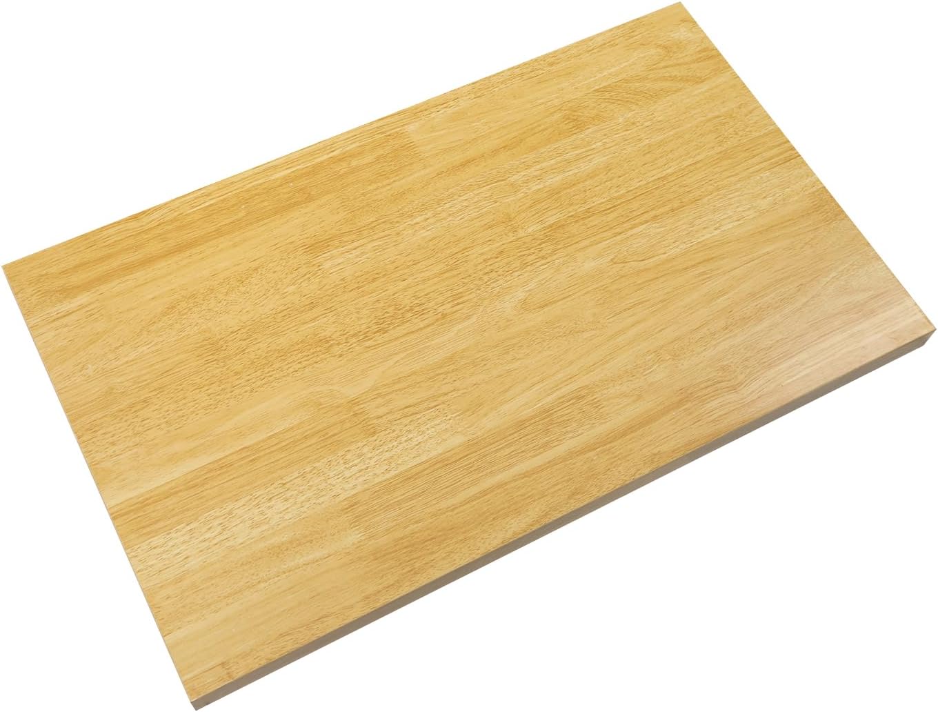 Butcher Block Countertop | 30x18in Wood Board Countertop | DIY Washer Dryer/Island/Kitchen Counter-top | countertop Cutting Board | 1102lbs Load Capacity | Wood Color | NO Base Legs, 1.38in Thick