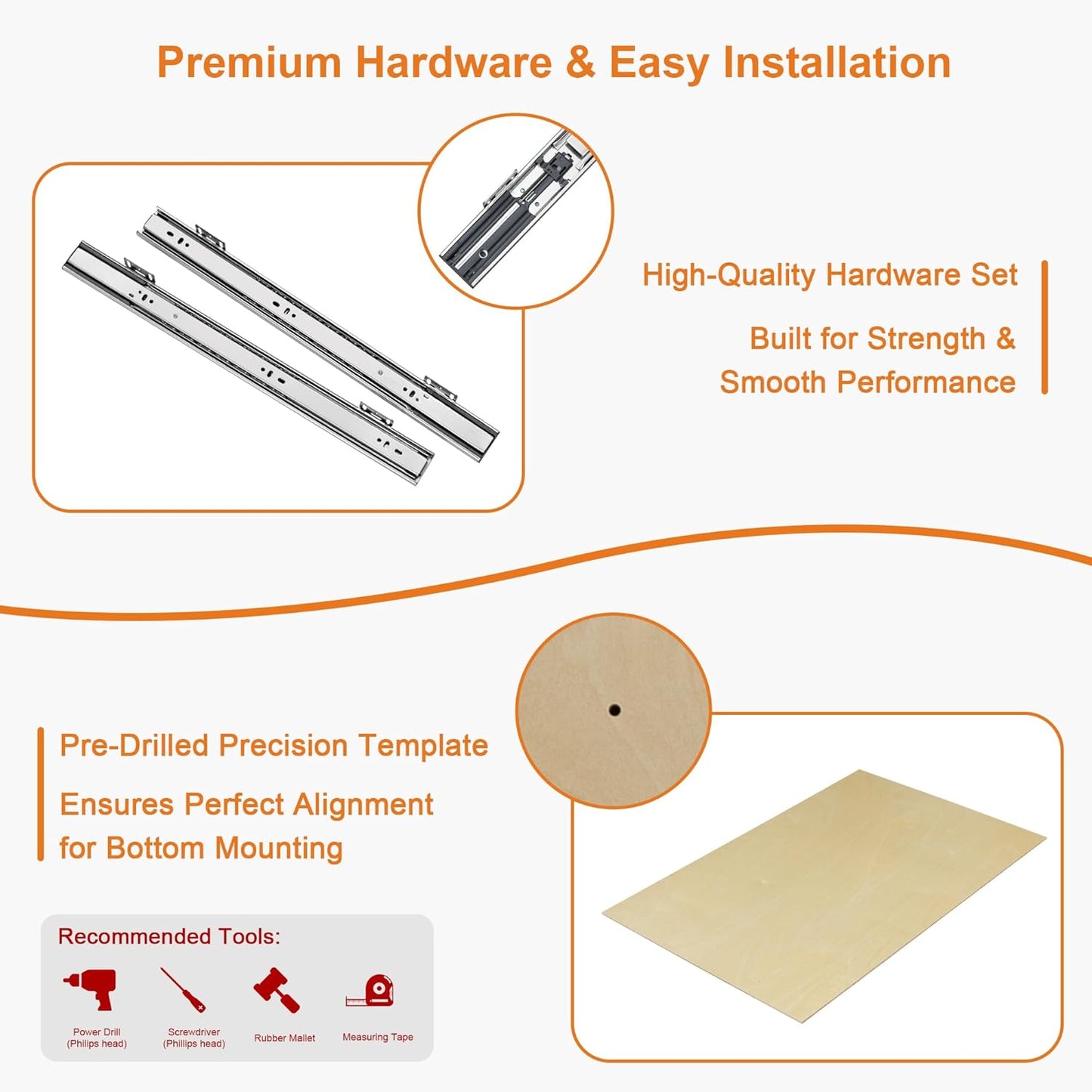 ALINE FURNITURE Pull Out Drawers for Cabinets Birch Wood, 33" W X 21" D Soft Close Slide Out Drawer for Kitchen Cabinets, Pull-out Shelves, Sliding Shelf for Pantry Cabinet Organizer