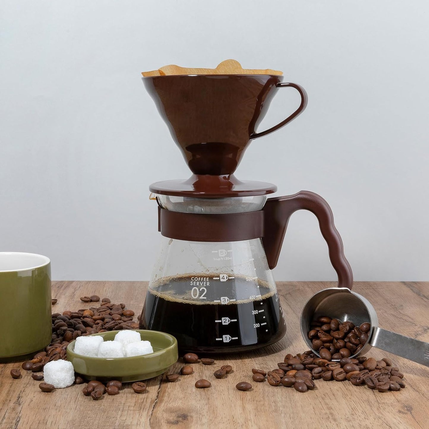 HARFINGTON 2pcs Coffee Scoop Spoon 2tbsp (6tsp, 30ml) 304 Stainless Steel Long Handle Teaspoon/Tablespoon Measuring Spoons Scoops for Tea Sugar Kitchen, Silver