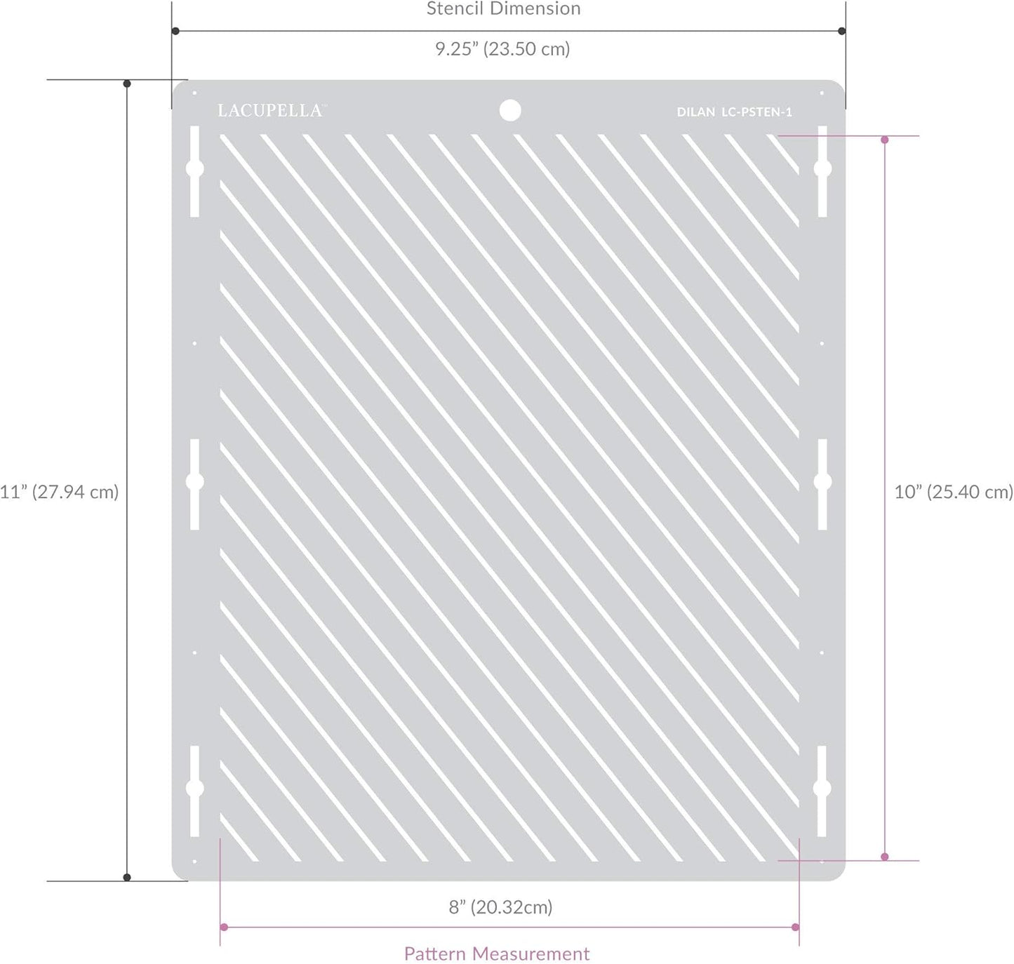 Cake Decorating Stencil for Tall Buttercream Cake, Royal Icing, Ganache, Paint, Airbrush (Lorna)
