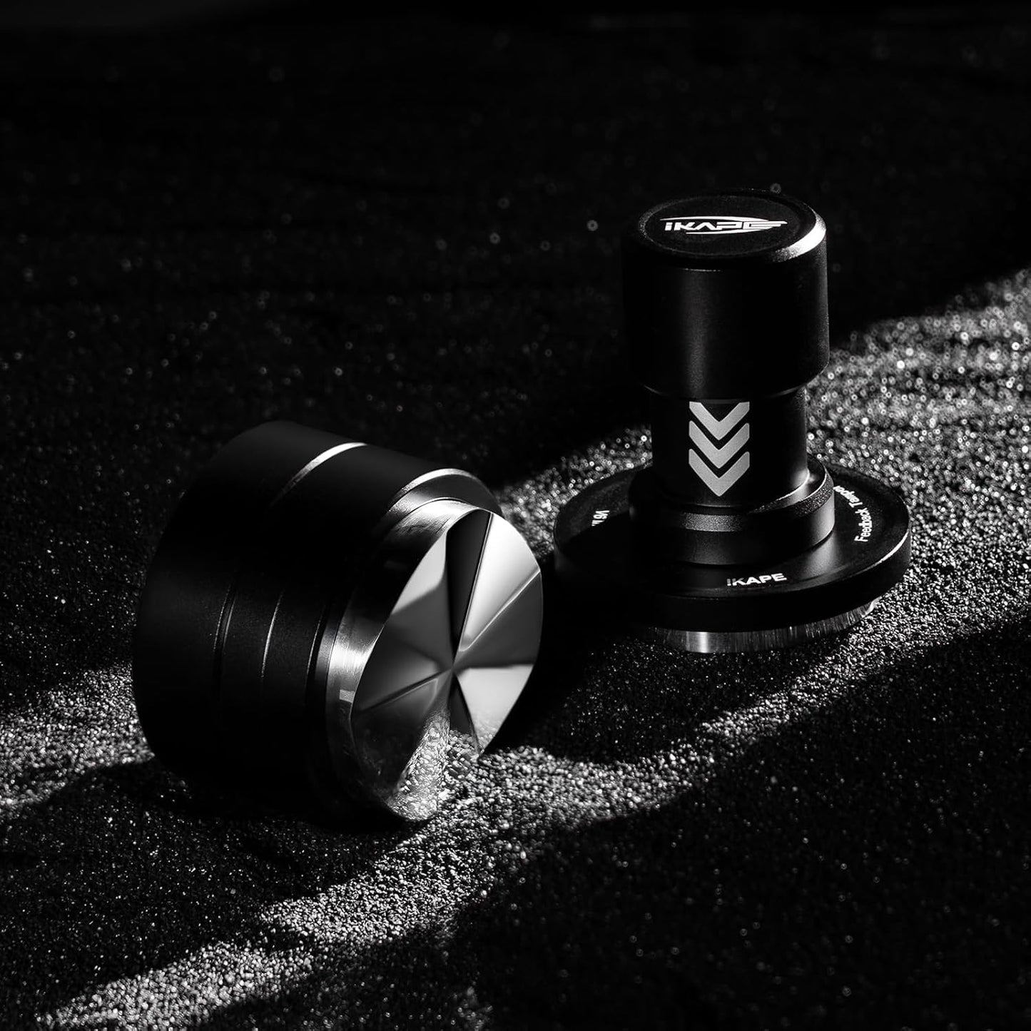 IKAPE 58.35MM Espresso Coffee Distributor, Coffee Dual-Bearing & High-Speed Distribution Tools, Adaptive Height Coffee Tamper Leveler for Over 58mm Portafilters