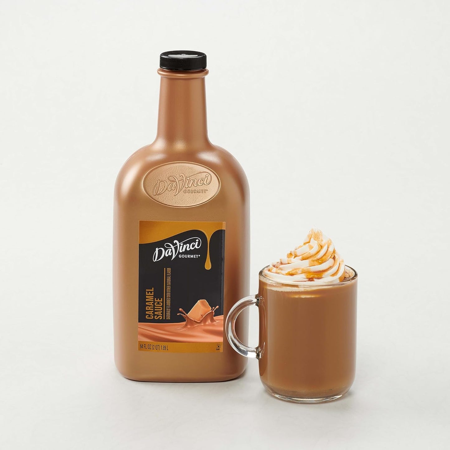 DaVinci Gourmet Sugar Free Caramel Sauce, 64 Fluid Ounces (Pack of 1)