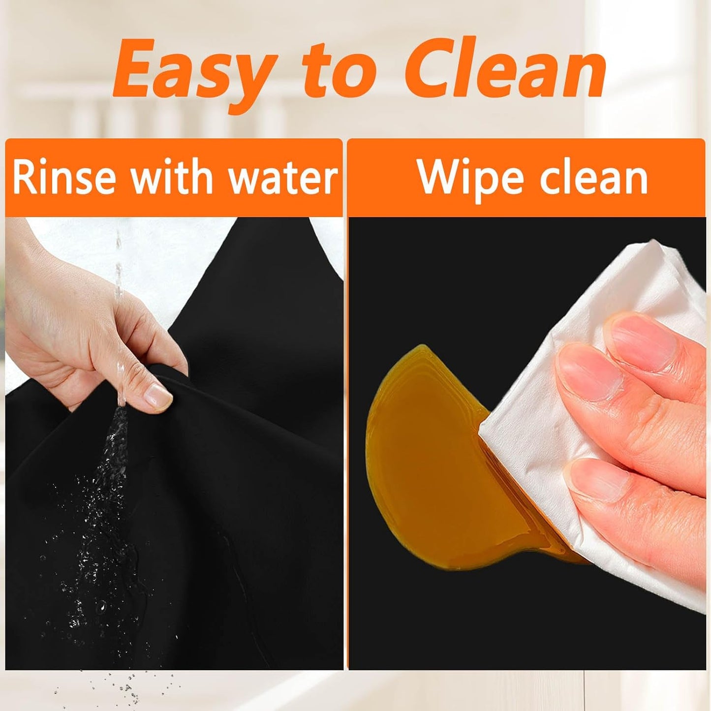 23.62"x15.74"(60cmx40cm) Countertop Protector Mat, Silicone Mats for Kitchen Counter, Cuttable Heat Resistant Mats for Counter, Waterproof Silicone Kitchen Island Protector Mat(2Pack, Dark Gray)