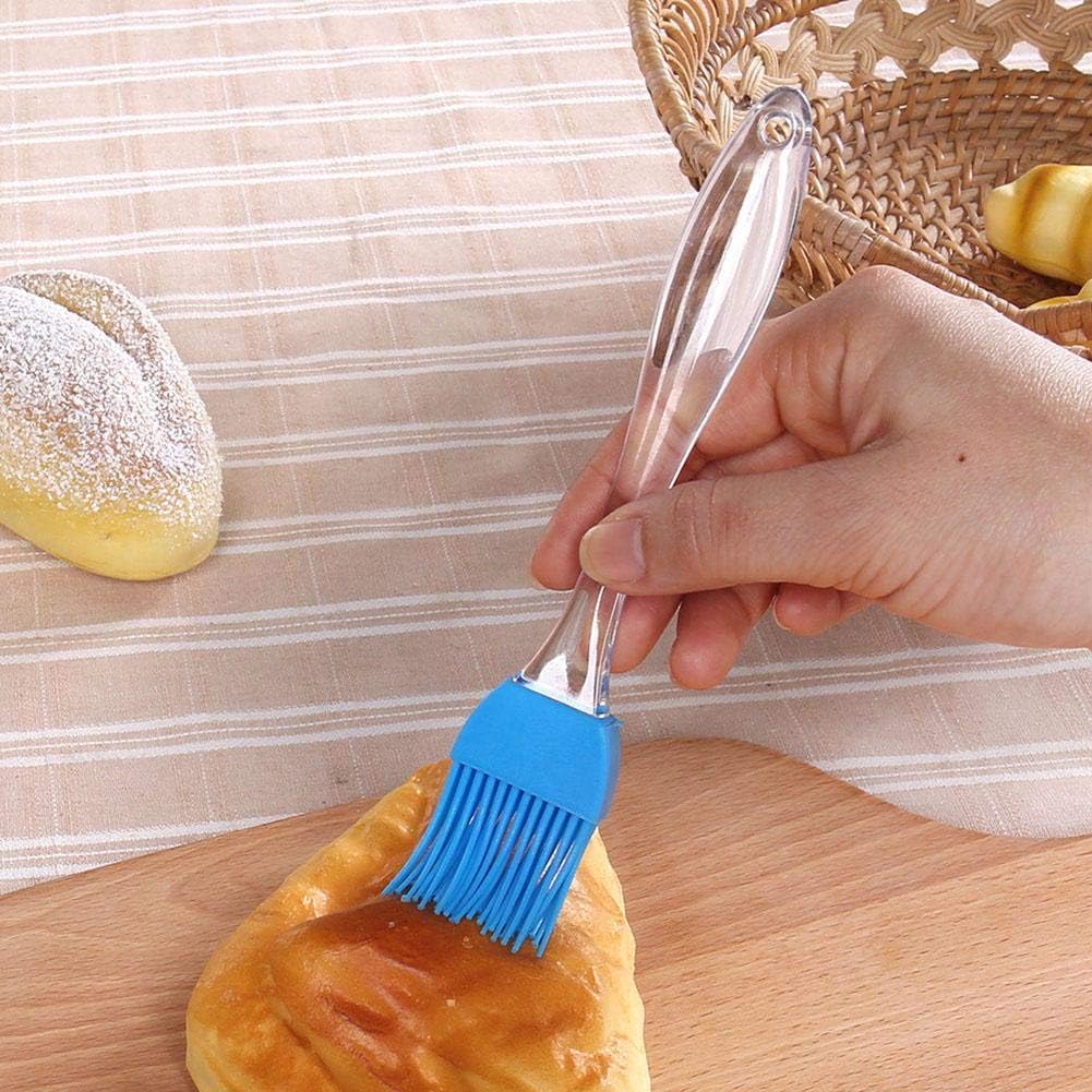 7" Silicone Basting Pastry Brush - Perfect for Oil Butter Spread, Marinades, Baste, BBQ, Grill, Cooking - BPA Free, Food Grade Material, Dishwasher Safe (3, 7 Inches)