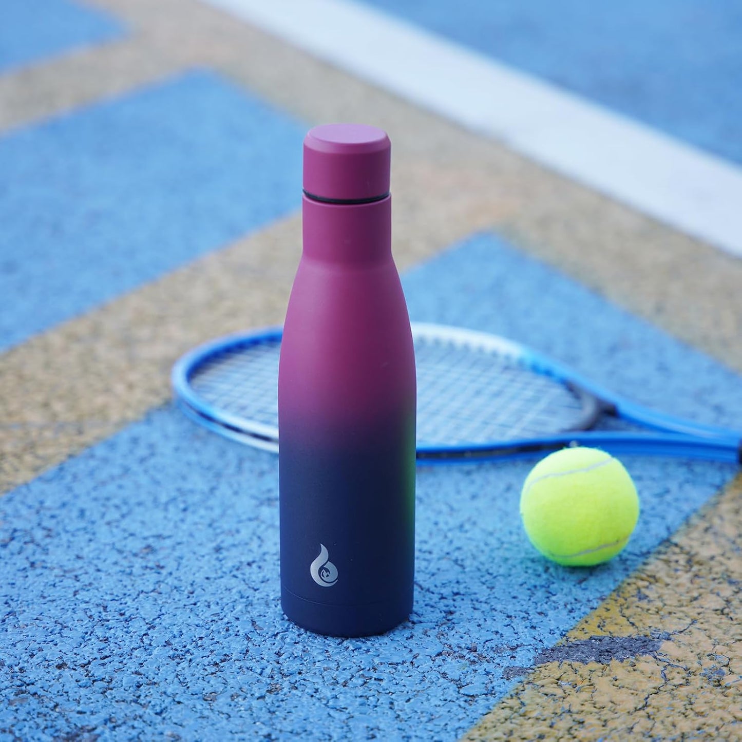 BJPKPK Insulated Water Bottle 12oz Small Stainless Steel Water Bottles Reusable Metal Thermos Keep Cold and Hot,Charming Black Red