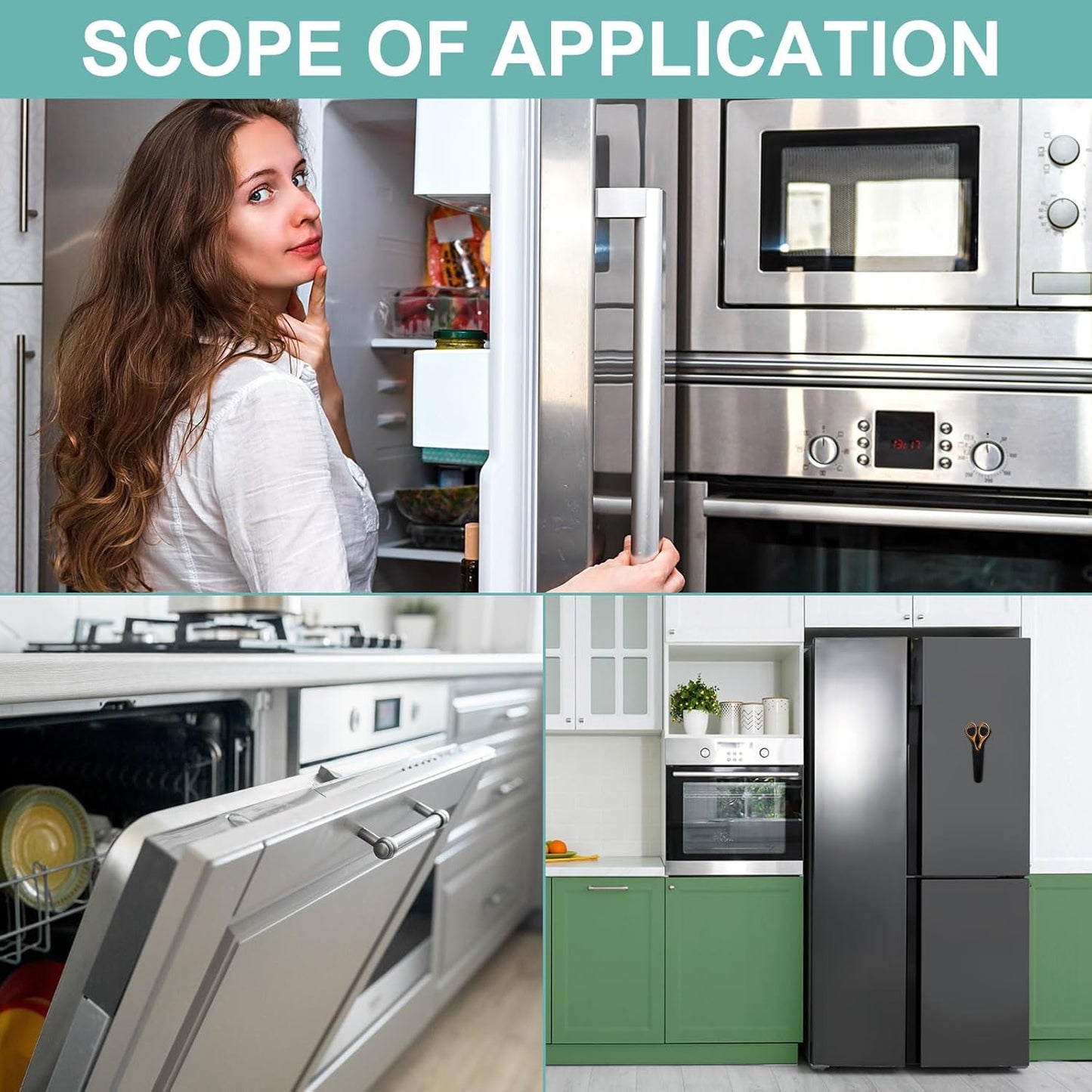 uxcell 2 Pcs Magnetic Scissor Holder, 7.48" x 3.46" Plastic Scissors Cover Durable Waterproof Protector Portable with Round Magnetic Absorber for Kitchen Shears, Pink