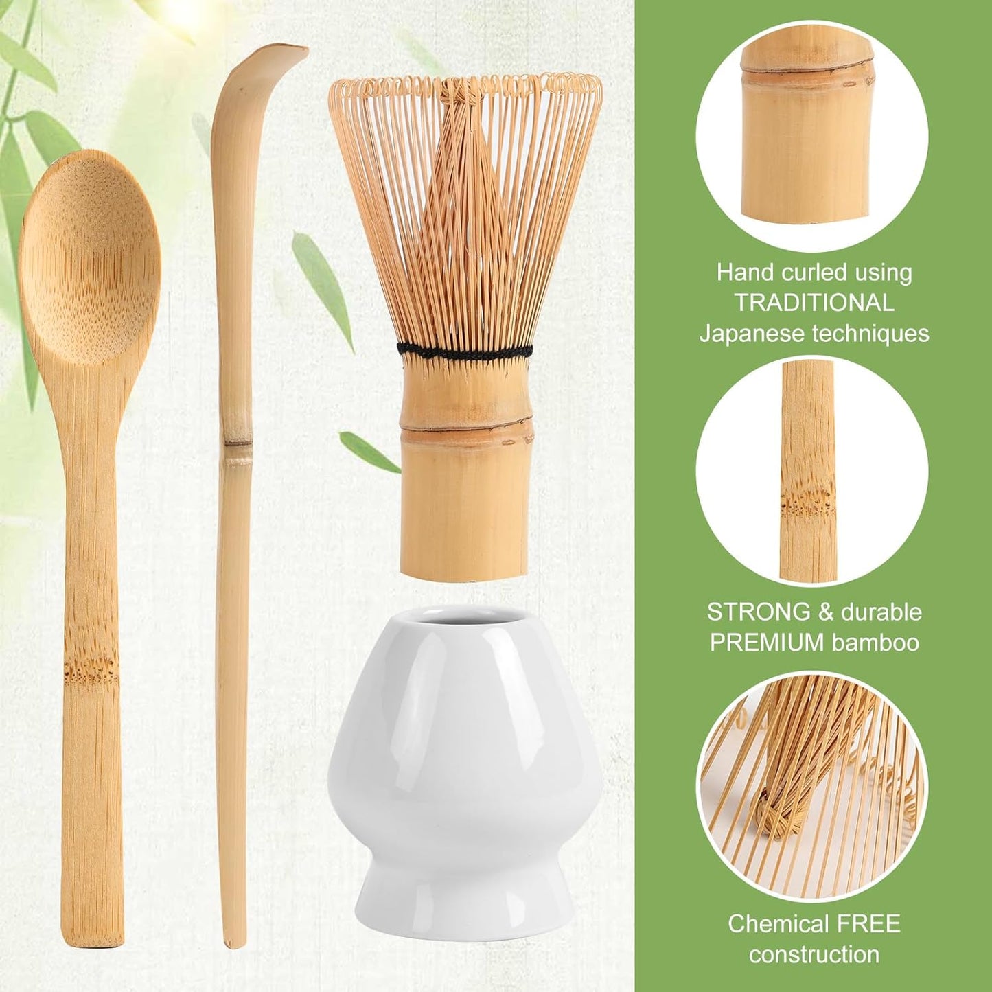 Matcha Bamboo Whisk,Matcha Whisk Set,Matcha Whisk Holder,Matcha Whisk And Stand,Tea Scoop