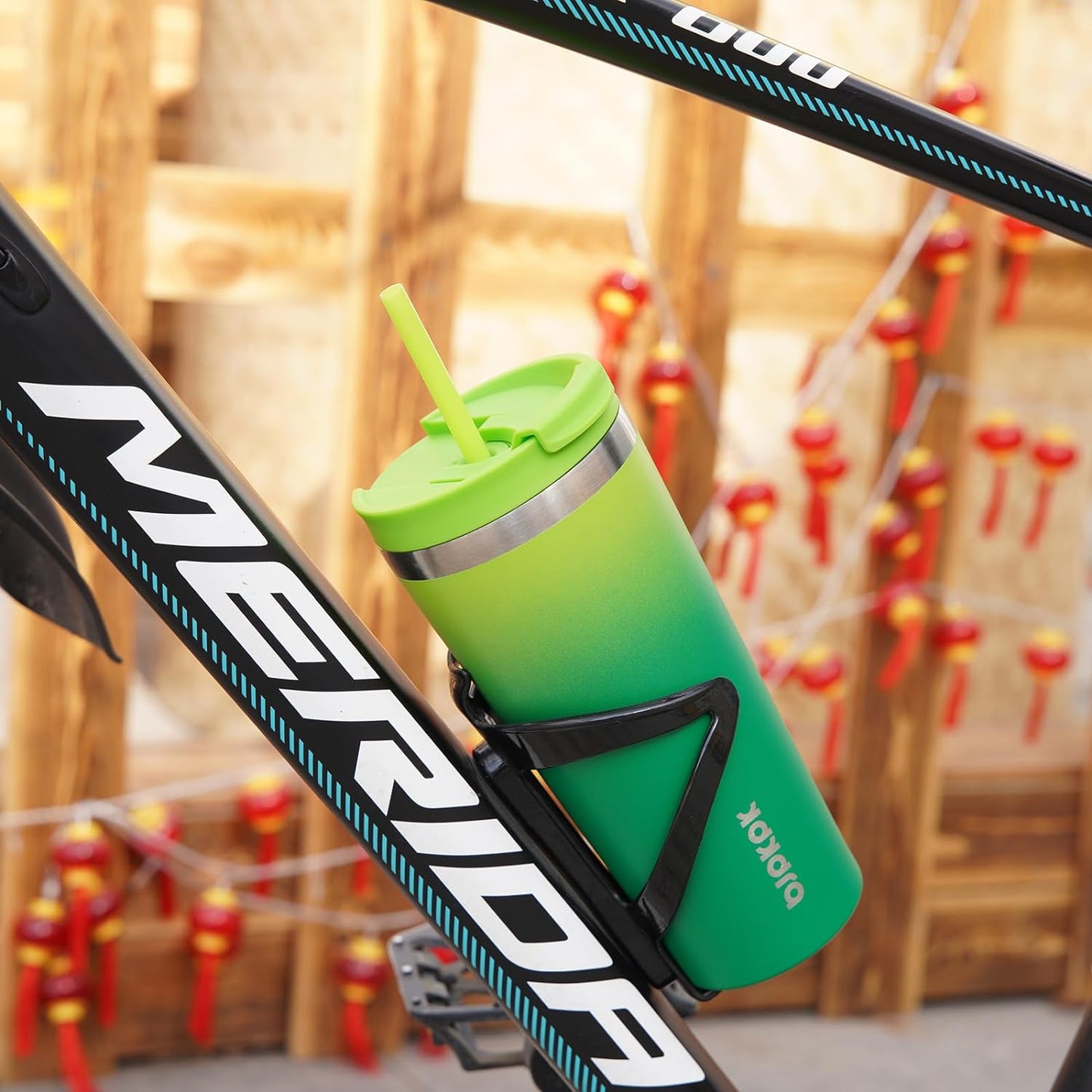 BJPKPK 22oz Tumbler With lid And Straw Stainless Steel Travel Coffee Mug Insulated Tumblers Cups,Bamboo Grove