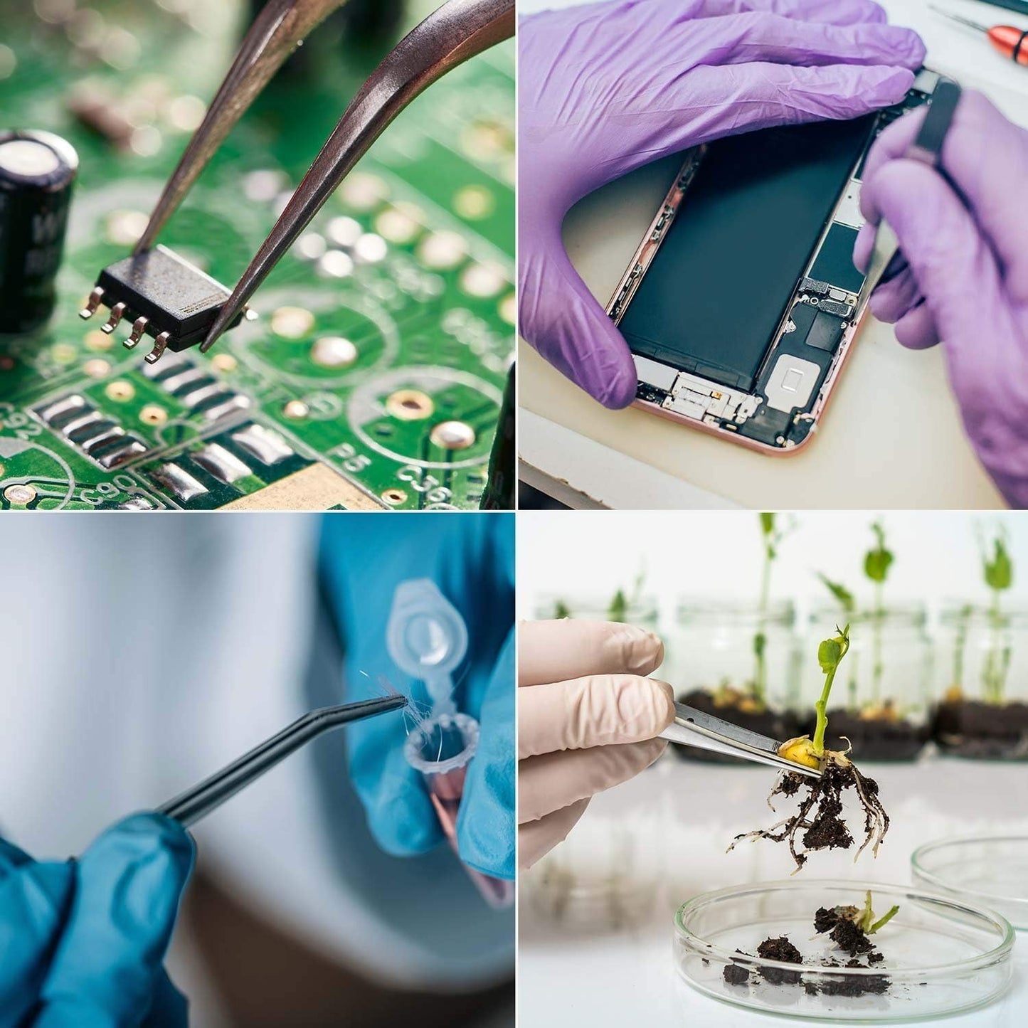 Kitchen Cooking Tweezers Culinary,3 Piece Set Stainless Steel Tweezer Precision Tongs Offset Tip for Cooking Food Design styling(6.3-Inch)