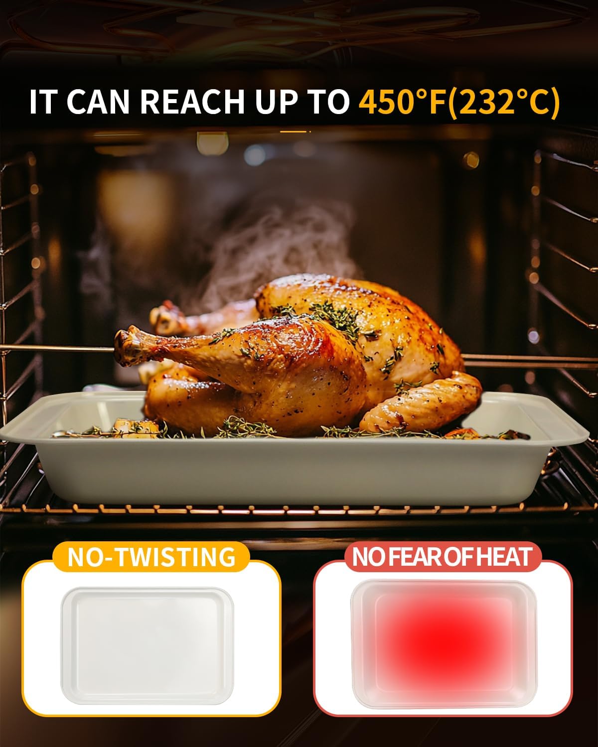 Nonstick Baking Pans Set, 19 PCS Stackable Bakeware Sets, Oven Pan Set Includes Baking Tray, Cookie Sheet, Cake Pans, Loaf Pan, Muffin Pan, Silicone Cups