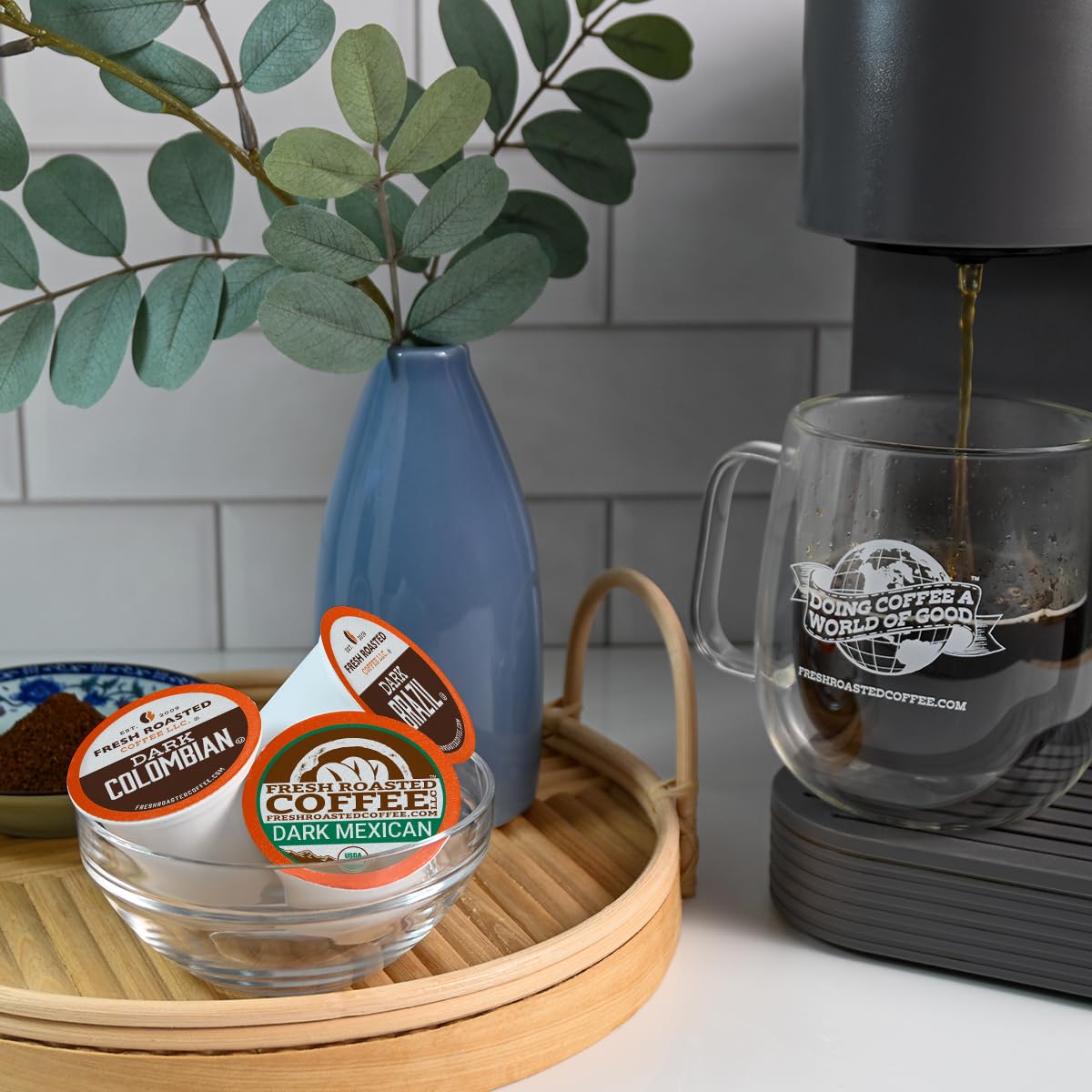 Fresh Roasted Coffee, Dark Roast Big Box Variety Pack, K-Cup Compatible, 48 Count