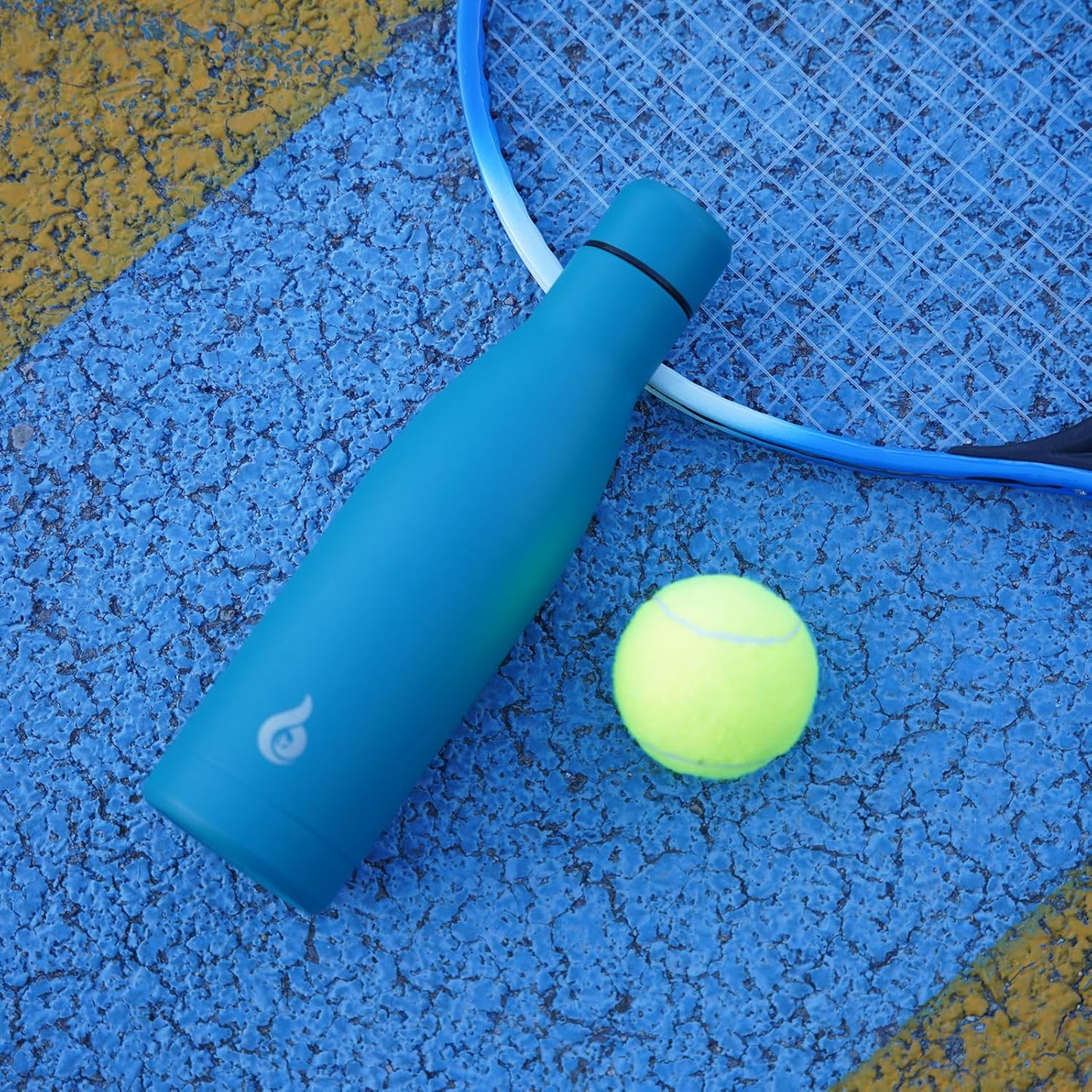 BJPKPK Insulated Water Bottle 12oz Small Stainless Steel Water Bottles Reusable Metal Thermos Keep Cold and Hot,Mist Grey