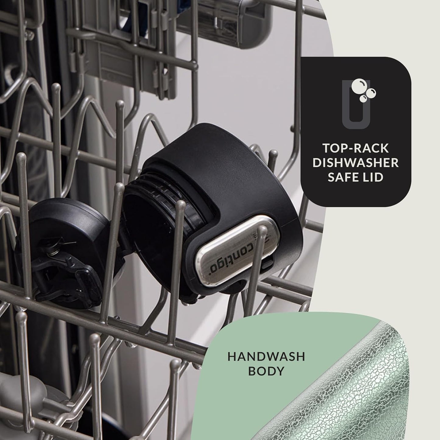 Contigo AUTOSEAL West Loop Vacuum-Insulated Stainless Steel Travel Mug with Easy-Clean Lid 24 oz Crystal Agave