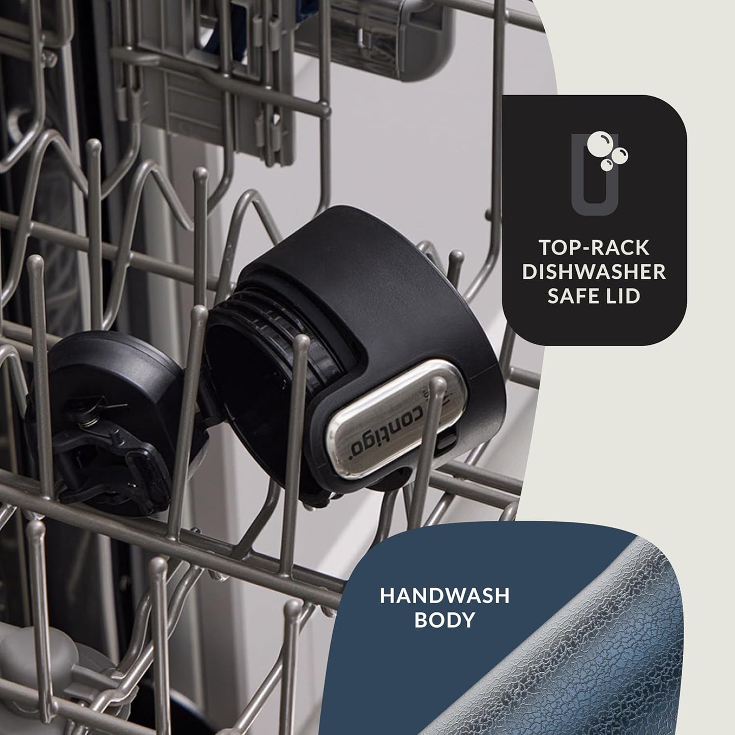 Contigo® AUTOSEAL® West Loop Vacuum-Insulated Stainless Steel Travel Mug with Easy-Clean Lid, 16 oz, Crystal Blueberry