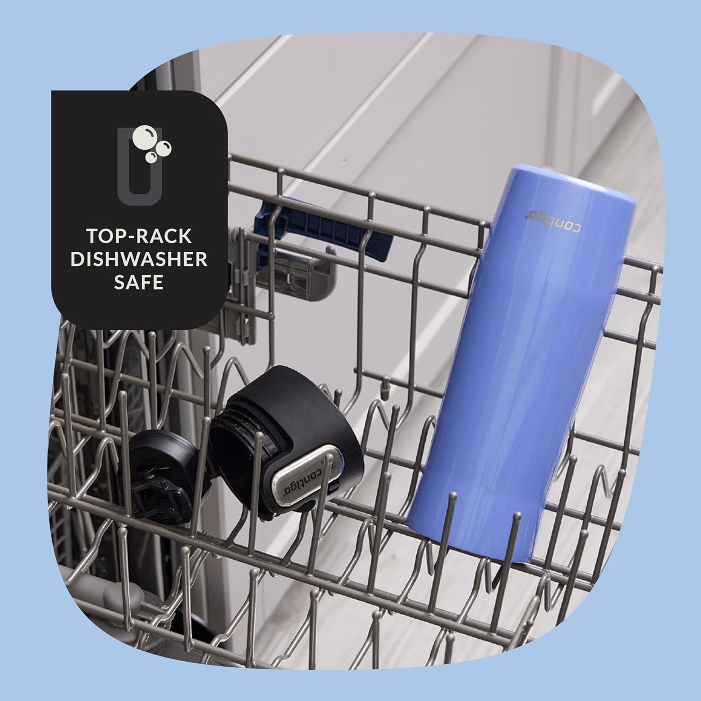 Contigo® AUTOSEAL® West Loop Vacuum-Insulated Stainless Steel Travel Mug with Easy-Clean Lid, 20 oz, 2-Pack, Aster Frosted Pearl; Limelight Frosted Pearl