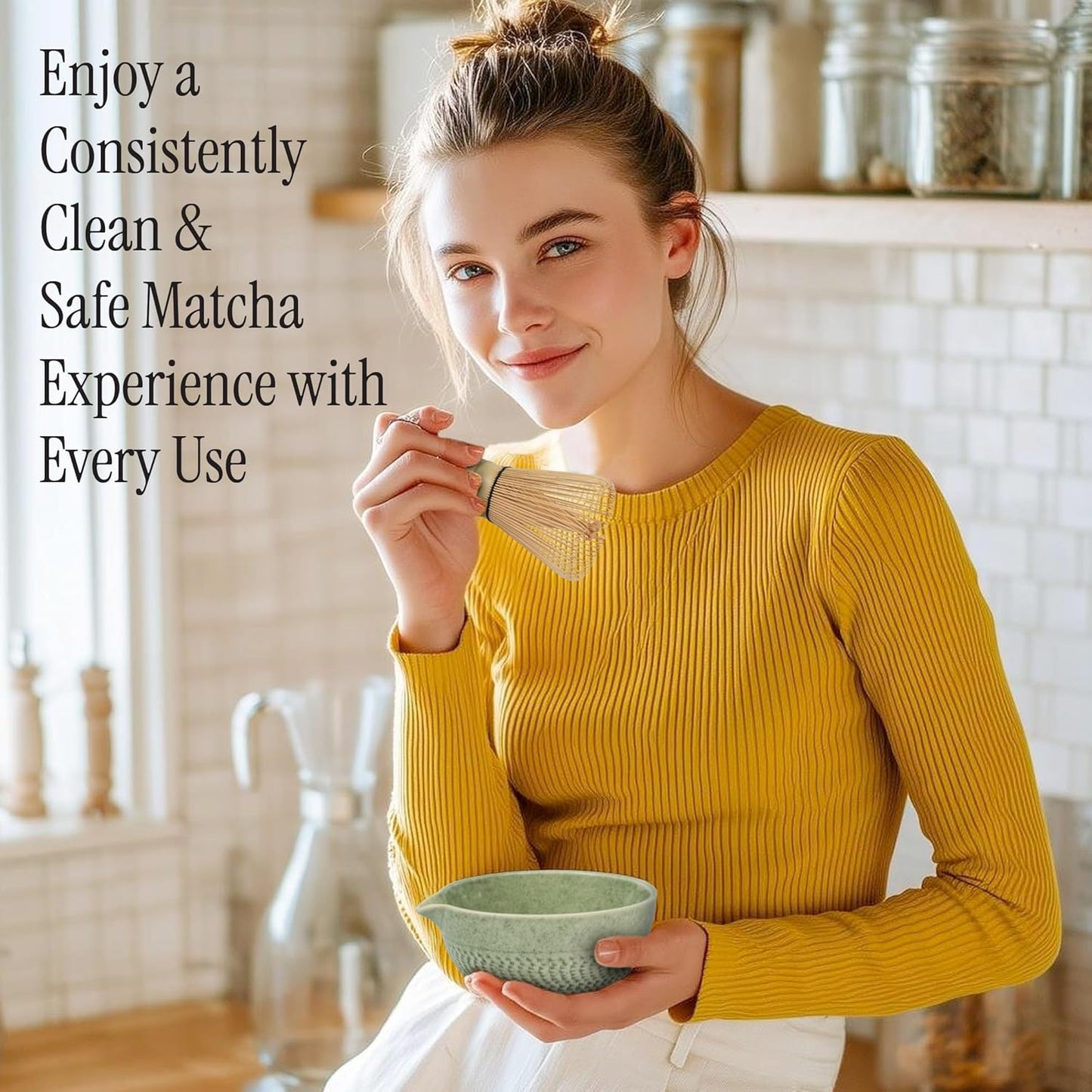 Matcha Whisk Set, 8-Piece Japanese Matcha Set - Ceremony Matcha Set with Matcha Sifter, Matcha Bowl, Whisk Holder, Matcha Whisk, Scoop & Magnetic Gift Box for Matcha Lovers - Matcha Kit