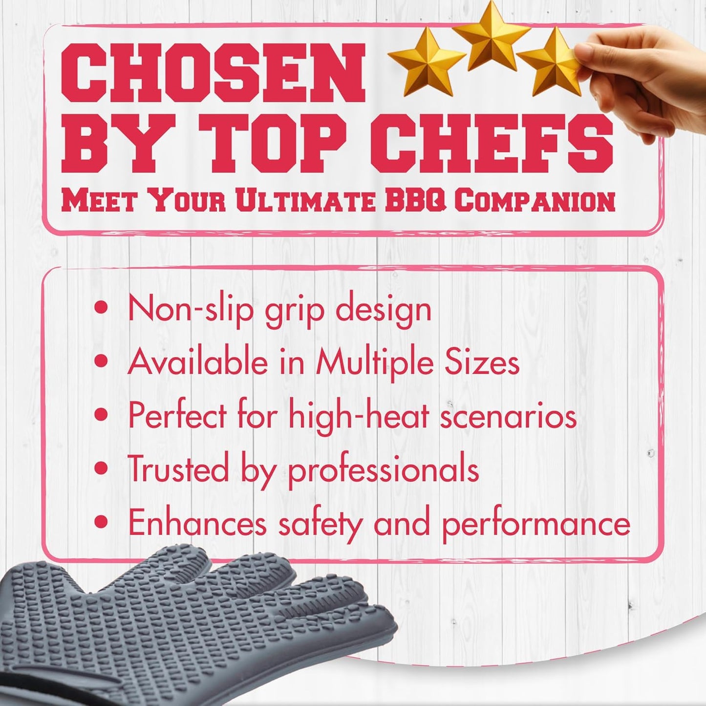 KITCHEN PERFECTION Silicone Smoker Oven Gloves For Women -Extreme Heat Resistant BBQ Gloves -Handle Hot Food Right on Your Smoker Grill Fryer|Waterproof Oven Mitts Grill Gloves |Superior Set+3 Bonuses
