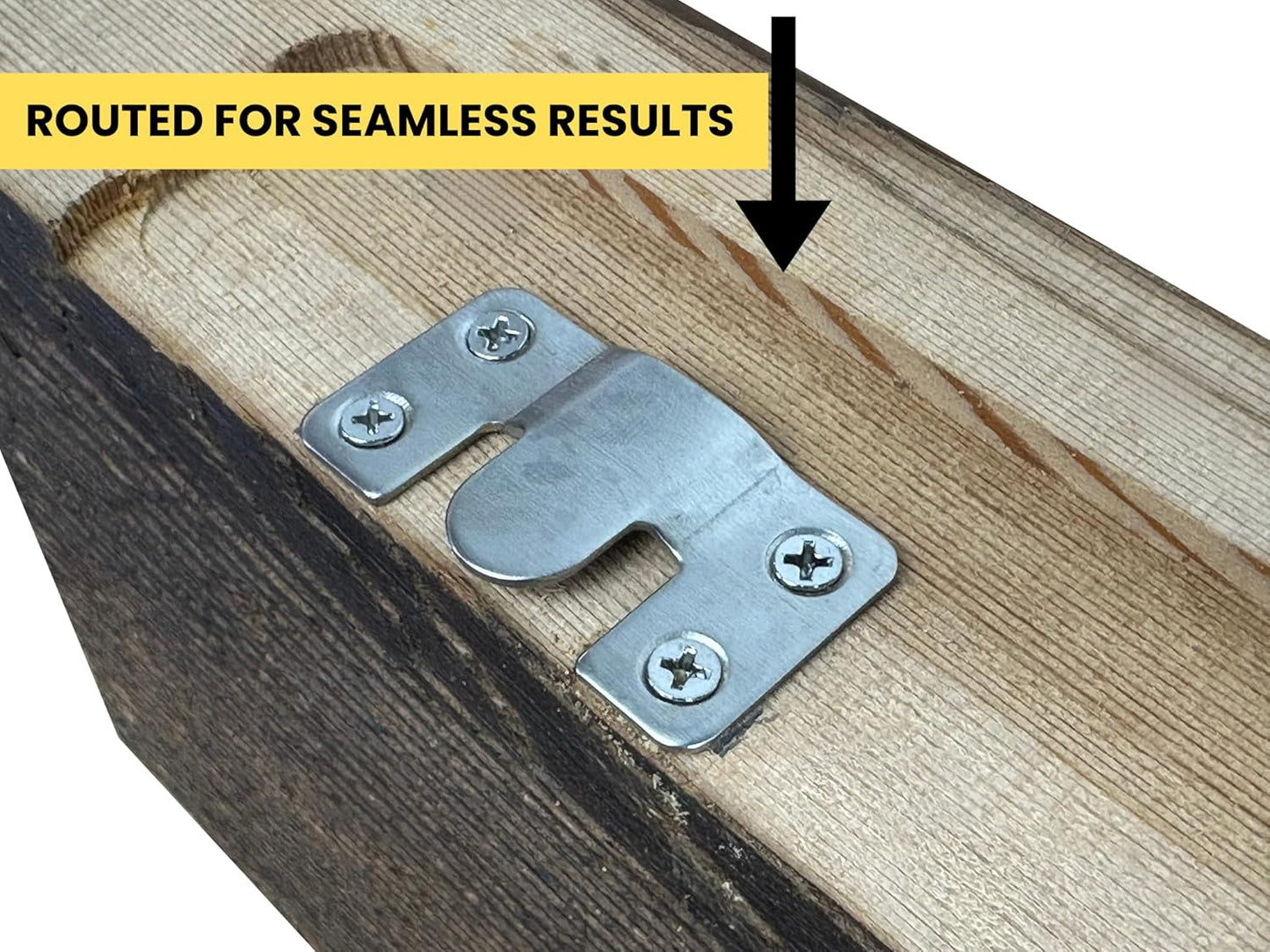 Modern Timber Craft Reclaimed Wood Floating Wall Shelf | Solid Rustic American Barnwood, Floating Shelf Brackets | 2.75" Thickness | 18" L x 7" D, Unfinished, Planed and Sanded, 3 Pack