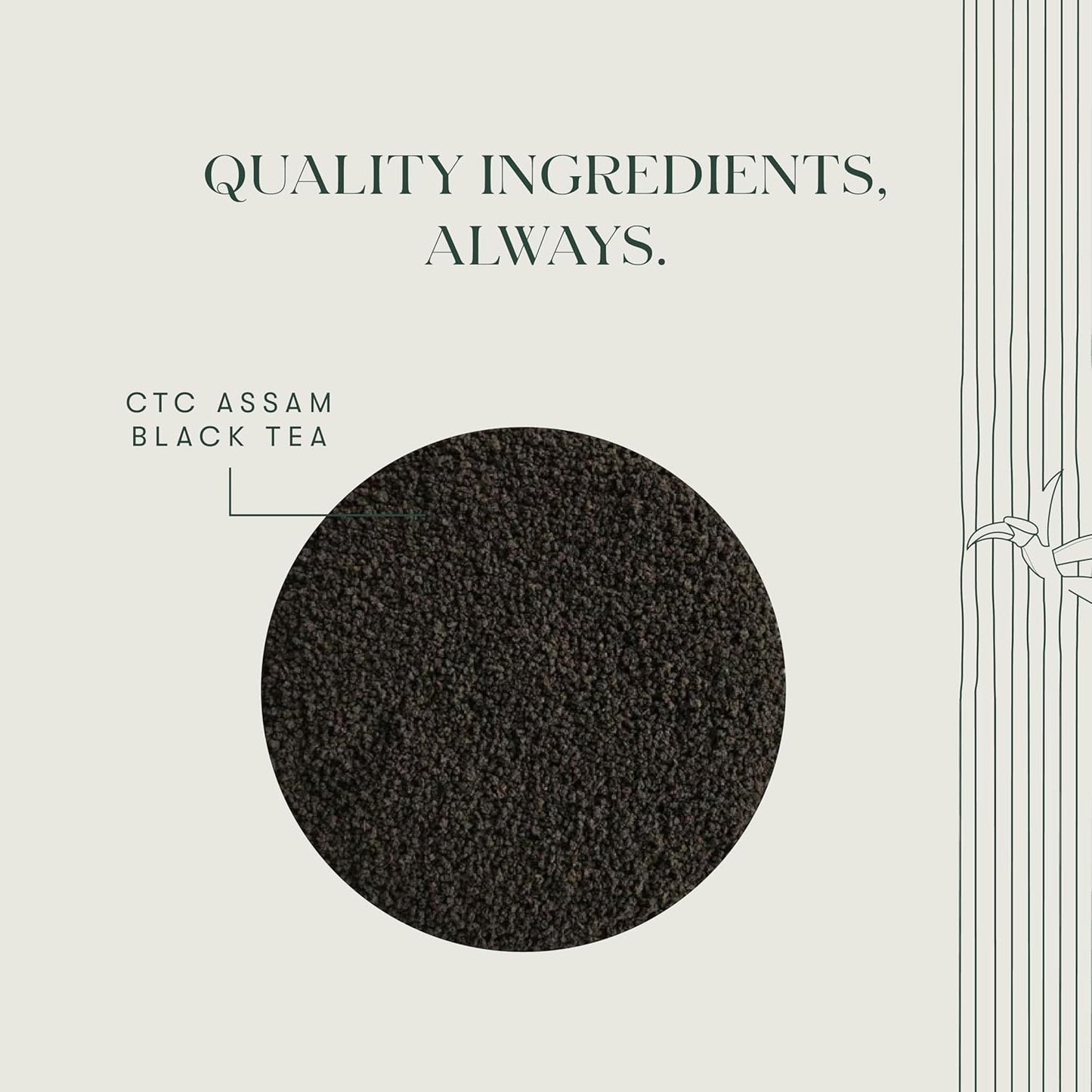 Luxmi Estates - Blue Hills - Organic CTC Assam Black Tea - Loose Leaf - 100g (50 Cups) | Jodhpur Blend - Rajasthan's Favorite Chai | Strong Cup of Original Indian Chai Tea - No Spices