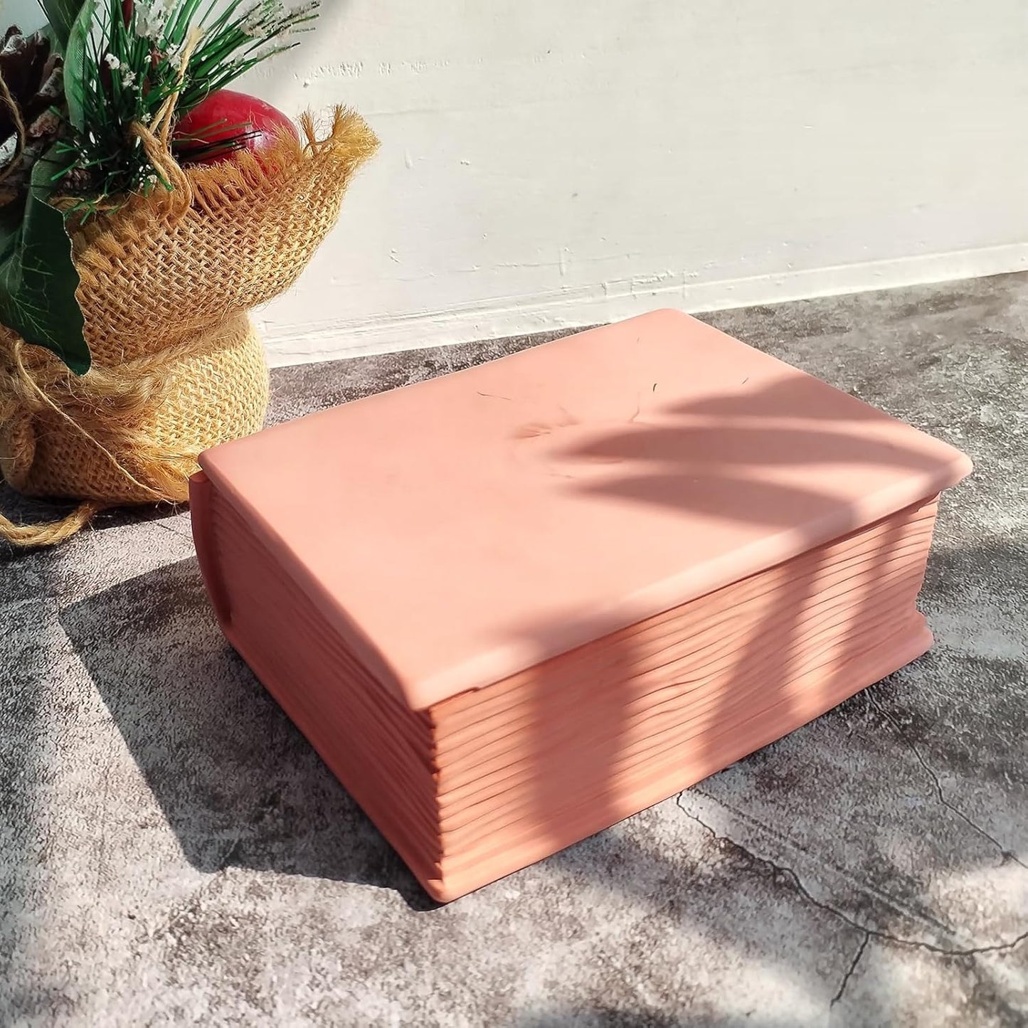 Wehous Resin Box Mold with Lid Book Shape Storage Box Silicone Molds for Epoxy Resin Concrete 3D Candle Holder Jewelry Trinket Container Succulent Plant Pot Mold DIY Art Casting Craft Home Decor