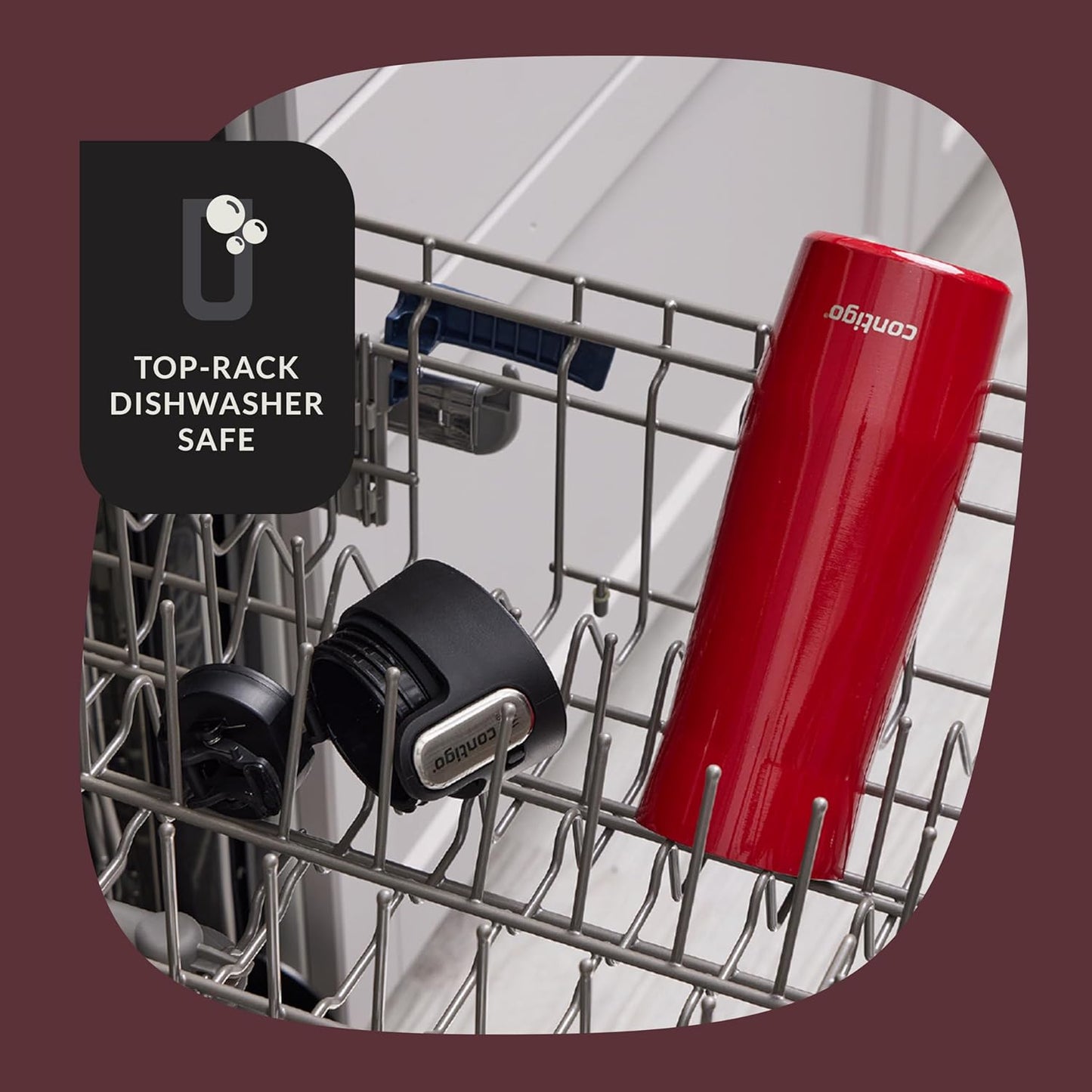 Contigo AUTOSEAL West Loop Vacuum-Insulated Stainless Steel Travel Mug with Easy-Clean Lid 20 oz 2 pack Goji Berry Frosted Pearl Frosted Pearl