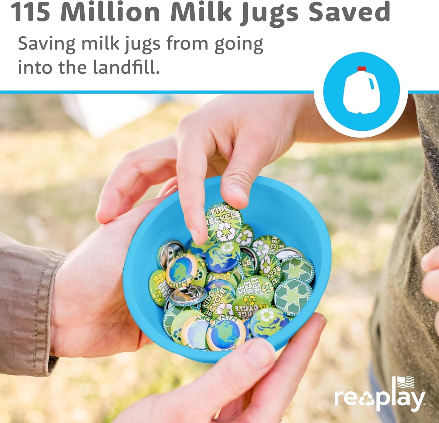 Re-Play 12 Oz. Toddler Bowls for Snack and Everyday Dining - Dishwasher and Microwave Safe - Made in USA - Set of 3-5.75" x 5.75" x 2" - Easter