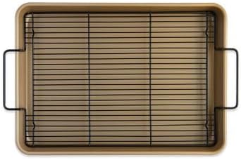 Nordic Ware Naturals Nonstick High-Sided Half Sheet Oven Crisp Baking Tray