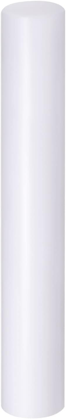 HARFINGTON Acrylic Clay Roller 6 Inch x 1 Inch Solid Non-Stick Plastic Round Tube Roller Polymer Clay Rod Fondant Rolling Pin for Shaping, Sculpting, Modeling DIY Crafts, White