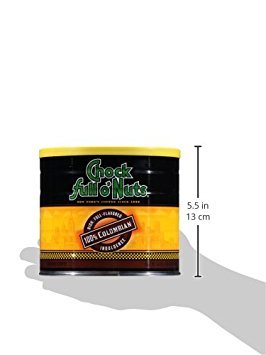 Chock full o’Nuts Colombian Ground Coffee – Premium Beans in Recyclable Steel Can – Rich Flavor & Aroma, Dark Roast – Perfect for Drip, Pour-Over, Percolator – 24 Oz Can