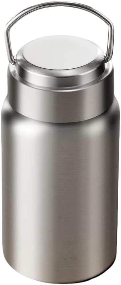 Vacuum Insulated Stainless Steel Water Bottle with Tea Infuser - Wide Mouth,BPA-Free, Leak- Proof,Keeps Cold 24H/ Hot 12H- Ideal for Travel,Office, Gym (12oz)