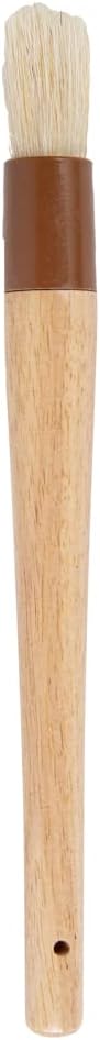 Restaurantware-Pastry Tek 1 Boar Bristles Pastry Brush, 11.8 Inches Buttering Tool â€“ Hardwood Handle, Built-In Hanging Hole, Wood Basting Applicator, Sturdy Ferrule, For Glazing And Basting