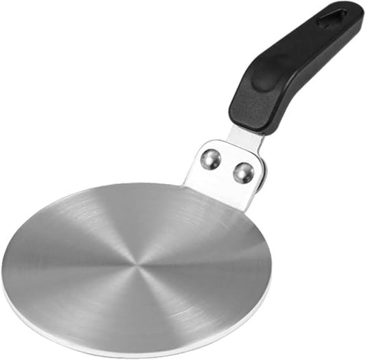 Induction Hob Converter Plate, Grourarty Induction Adapter Plate for Moka Pot, Hot Heat Diffuser Plate for Coffee, for Espresso Maker 13cm