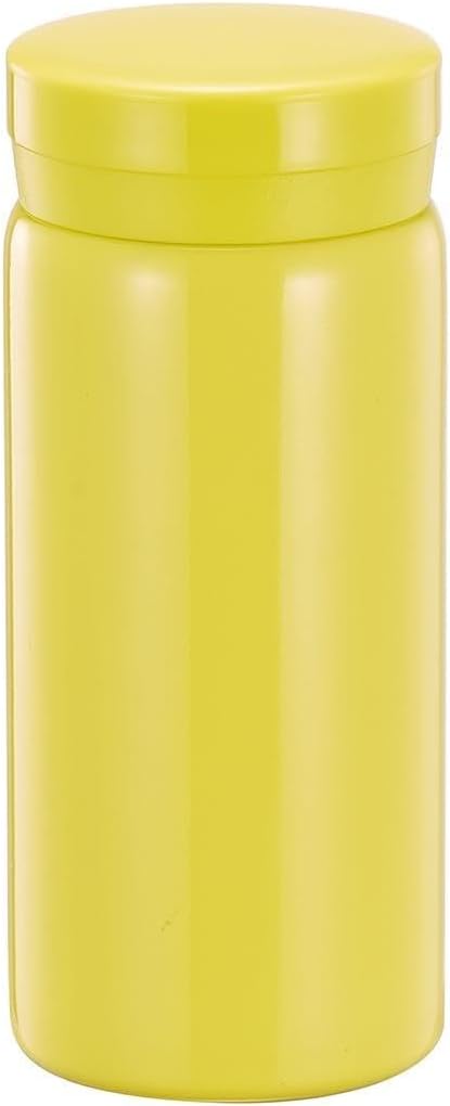 Mini Thermos Cute Water Bottle - 7 oz Tiny Insulated Vacuum 18/10 Stainless Steel Small Flask - Leak Proof & Spill Proof & Keeps Cold and Hot for Drink, Coffee, Tea - Yellow