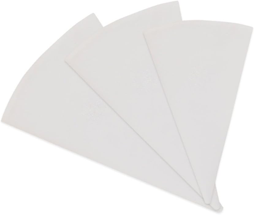 Jennice House Pastry Bags Set, 3 Pack of Reusable Cake Decorating Cotton Canvas Piping Icing Cupcake Bags in 3 Sizes -12 inch+14 inch+16 inch