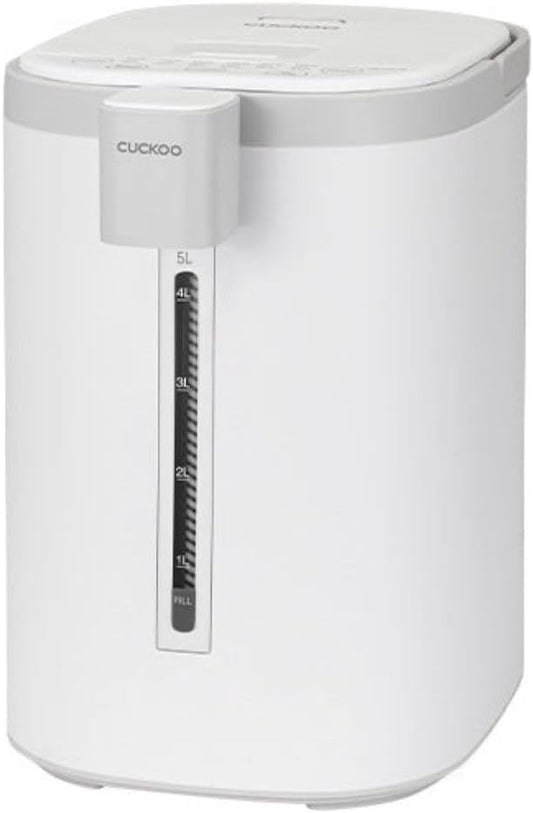 CUCKOO CWP-A501TW 5-Liter Hot Water Dispenser & Warmer with 4 Operating Modes, Chlorine Evaporation, Child Lock Function (White/Gray)