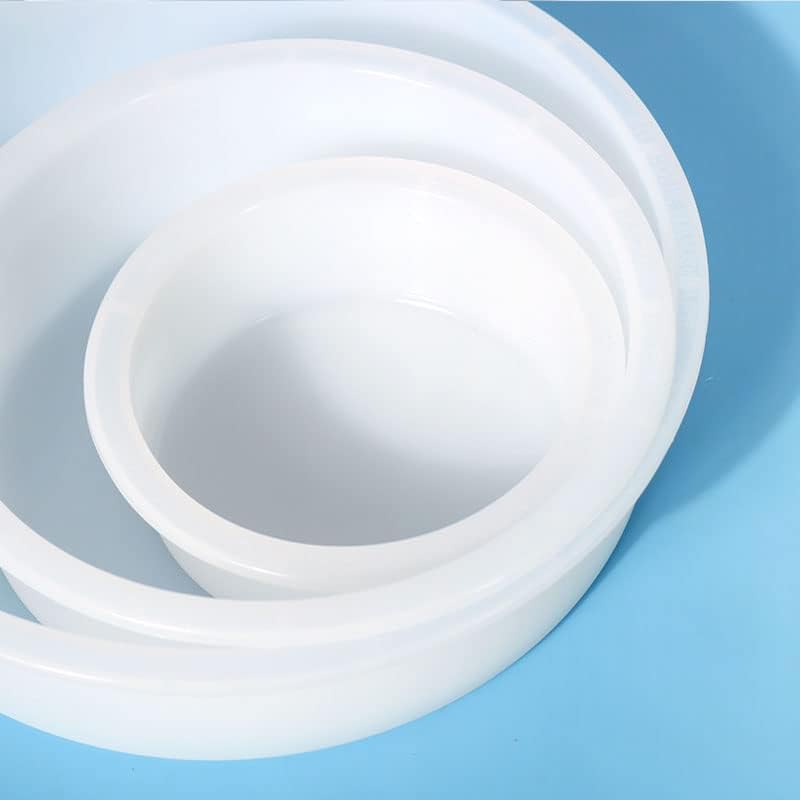 4 Deep Silicone Molds for Resin - Round Molds 3" x 2" in, 5" x 2" in, 7" x 2" in, 9" x 2" in - Epoxy Resin Molds for Flowers Preservation