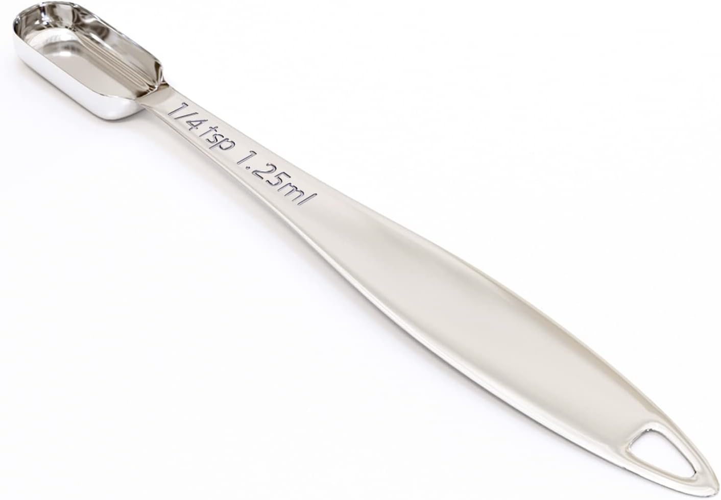 1PCS 1/4Teaspoon (1.25ml) Single Measuring Spoon, Individual Stainless Steel Long Handle Measure Tablespoon Only